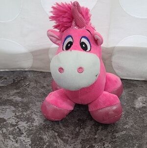 National Entertainment Network NEN pink Unicorn 10" Plush